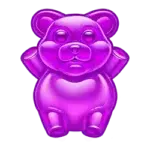 Purple Gummy Bear Symbol