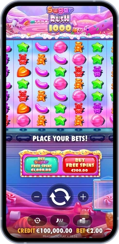 Sugar Rush 1000 on Mobile